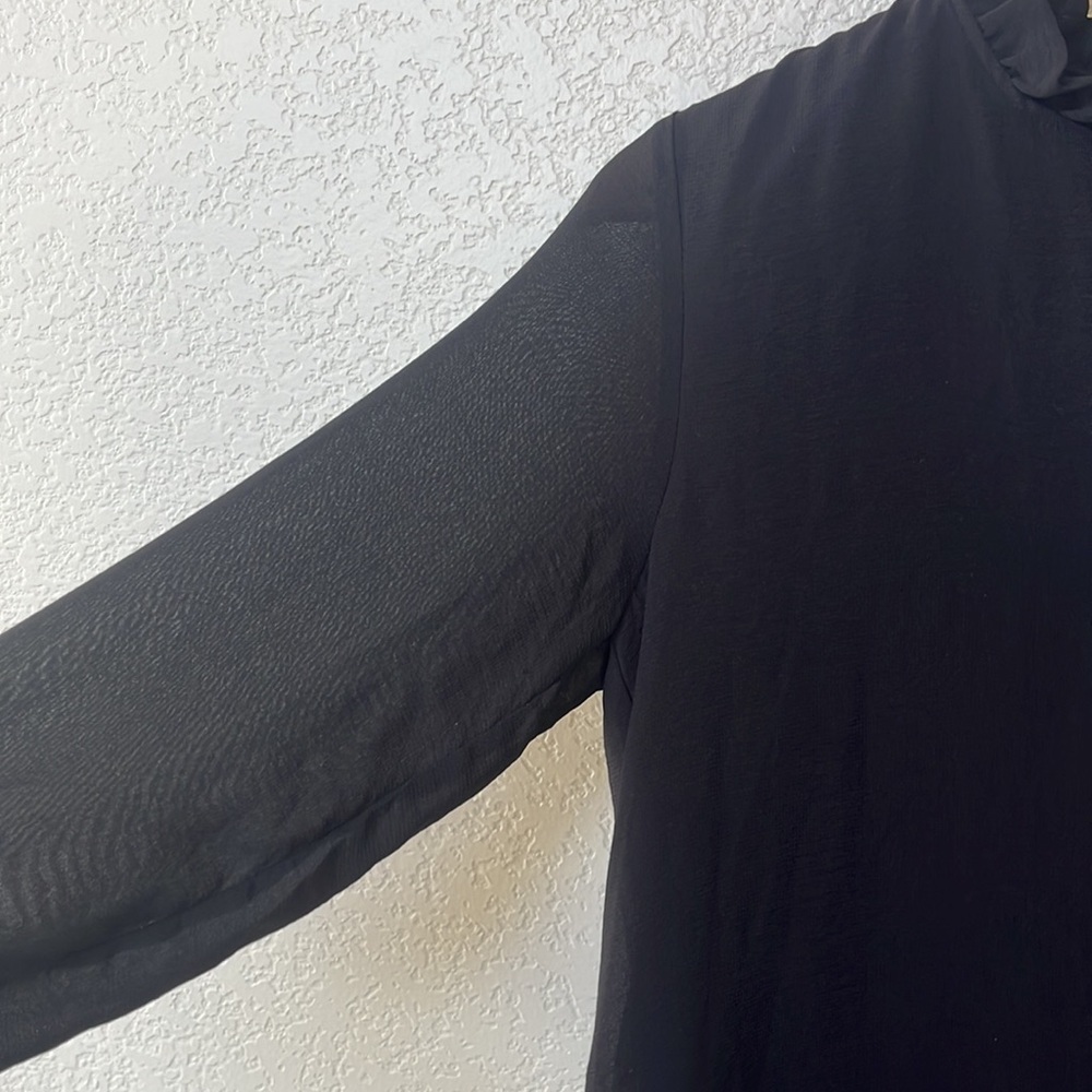 NWT H and M Black Mini Long Sleeve Dress size 8 - Picture 6 of 9